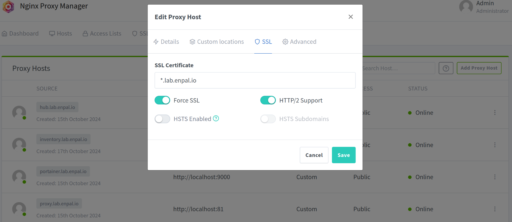 Nginx: Add SSL